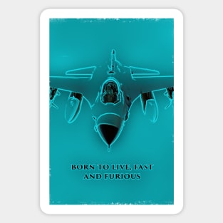 Fighter Jet Born P2 Sticker